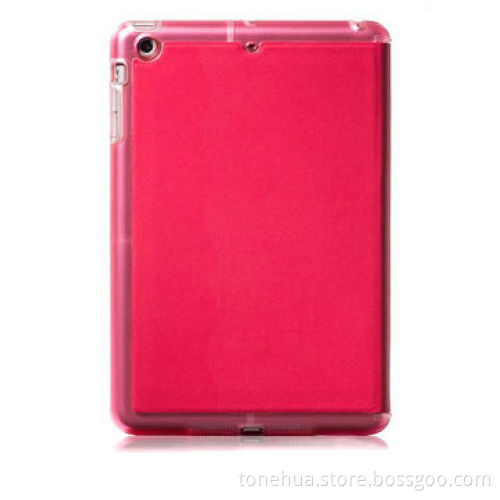 Leather cover for iPad air retina with three fold stand function